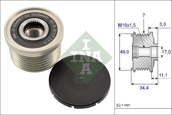 WILMINK GROUP Механизм свободного хода генератора WG1253738